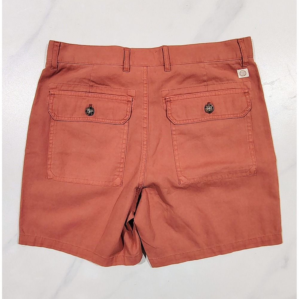 Marine Layer Men's Shorts Cargo Etruscan Red Chino 30 Casual Utility Hiking NWT - Picture 4 of 12
